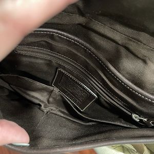 Coach purse, brown with silver hardware, from a smoke free home